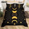 Sun and Moon Duvet Cover Set King Size Purple Liac Dream Catcher Star Bedding Set for Kids Children 2/3pcs Bohemia Quilt Cover