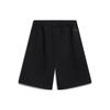 Li-Ning China Culture Series Brand Logo Embroidered Elastic Waist Straight Loose Casual Shorts Men Bottoms Black AKST383-2