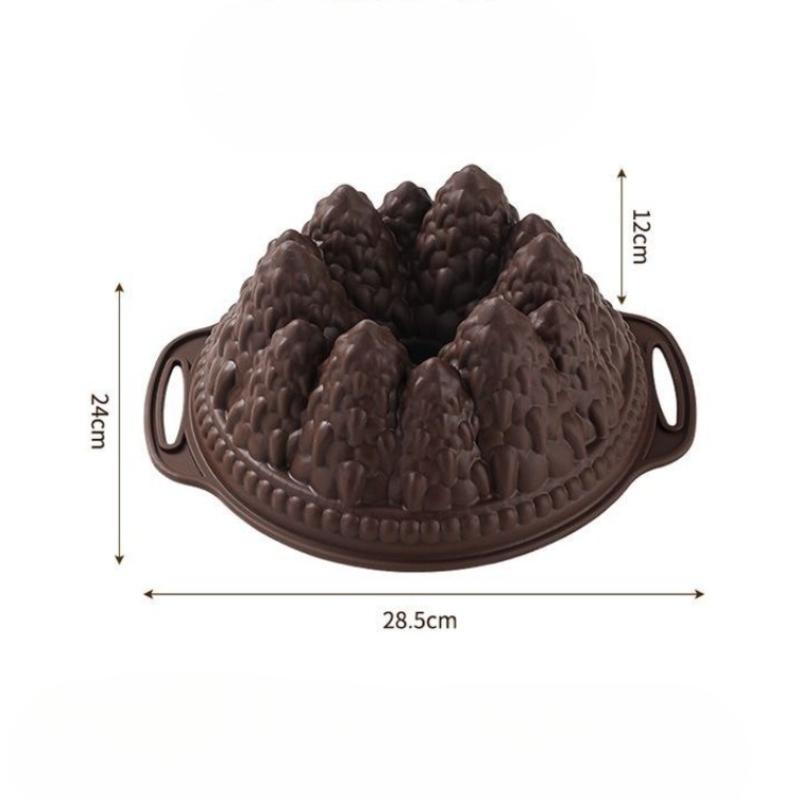 

Creative DIY Silicone Cake Mold Forest Snow-Capped Mountains Castle Cake Mold Easy Release Reusable Baking Tool