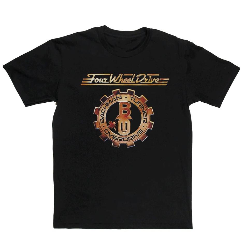 Vtg Bachman–Turner Overdrive Band Cotton Black All Size Shirt BT874 XL