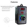 Electronic Voltage Regulator 110V or 220V AC Motor Speed Controller LED Temperature and Light Regulation US EUR UK AUS Plug