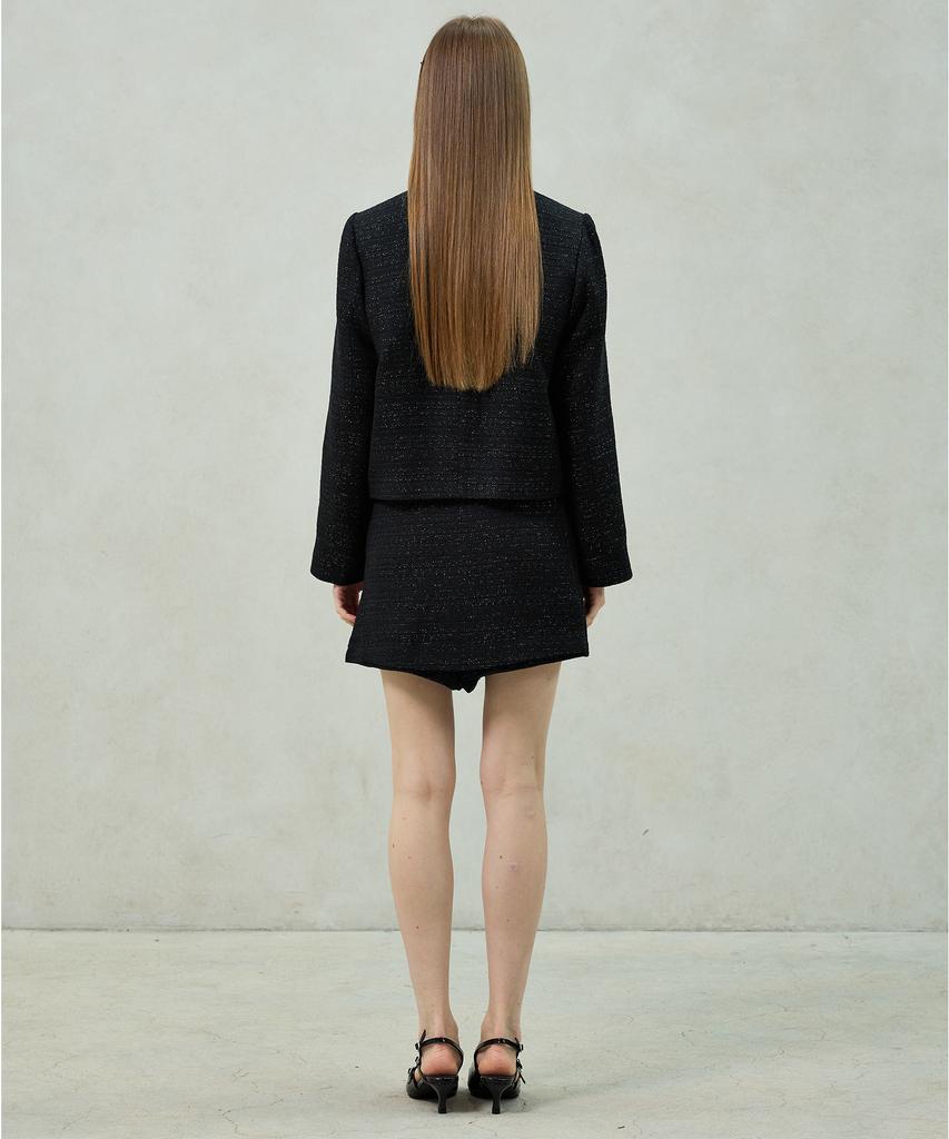 Alikim Aglow Tweed Skirt Pants / Black