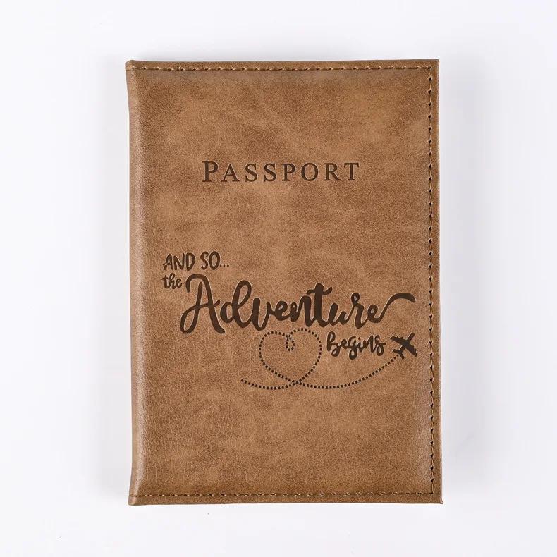 Passport Holder Wallet Cover Travel Essentials Pu Leather Card Case International Travel Accessories for Women/Men