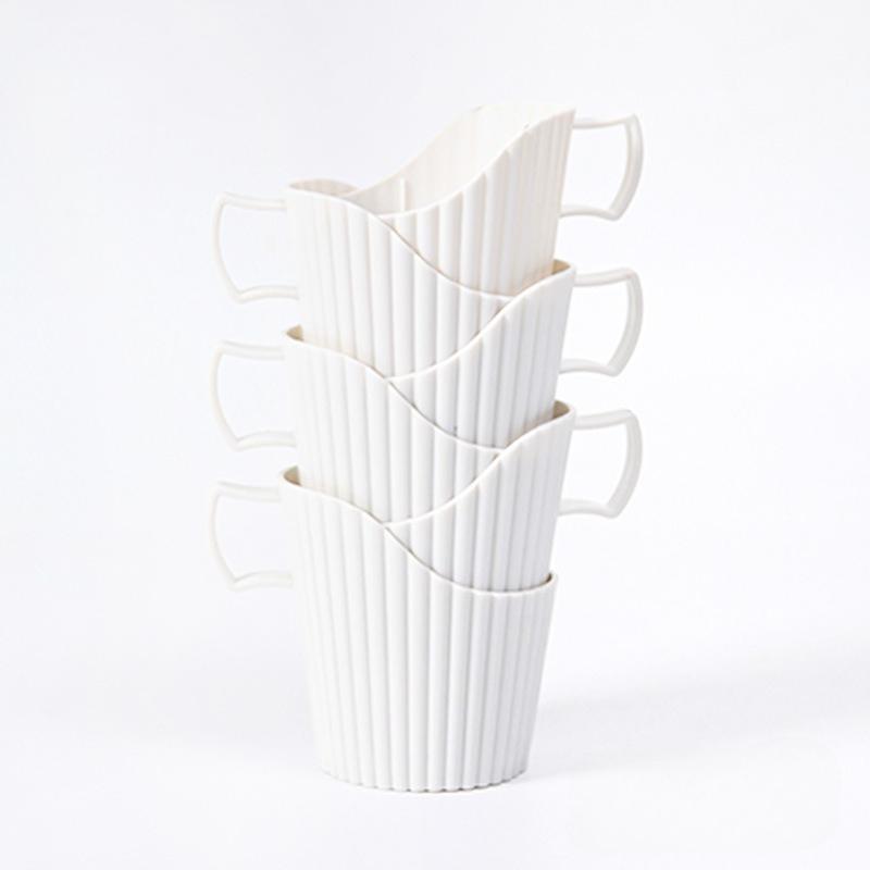 6pcs/Set Disposable Paper Cup Holder Espresso Coffee Antiscalding Multifunctional Multipurpose Office Household Sleeve Cup Cover