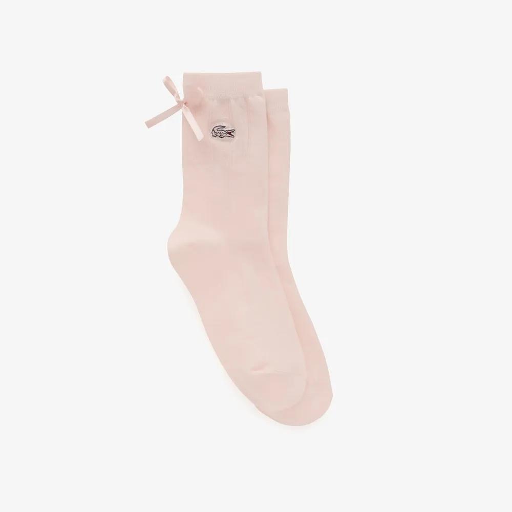 Women's Ribbon Point Curly Socks RA195E-56G-70V