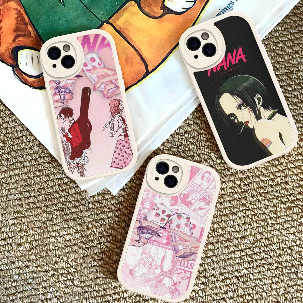 Anime Cool Nana Osaki Phone Case For iPhone 16 15 14 13 12 11 Pro Max Plus Shockproof Leather Cover