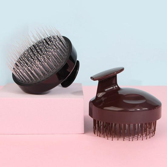 Scalp Massager Shampoo Brush with Ergonomic Handle Men Women Portable Travel Hair Growth Scalp Exfoliator Scrubber Cleaning Brush