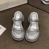 Thick-soled heightening cool slippers women's 2025 summer new outer wear fashionable and versatile casual small man with sandals