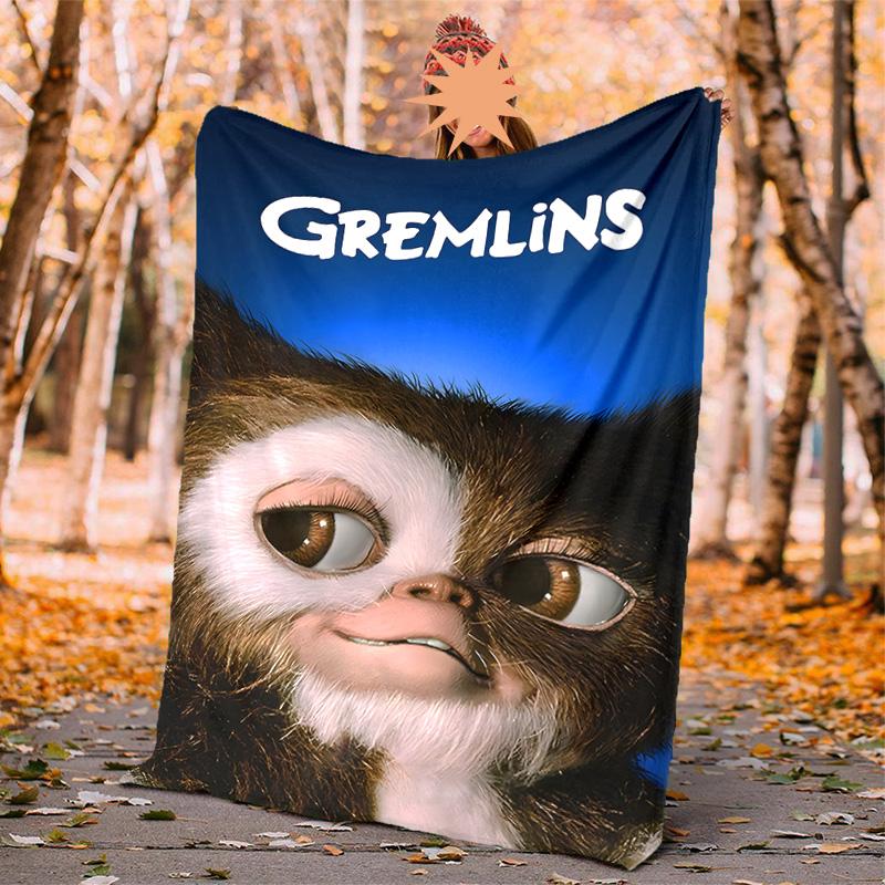 Gremlins Flannel Blanket Soft Warm All-Season Throw, Design for Camping, Car Travel, Hiking Sofa, Bed, Office Perfect Gift for Parties