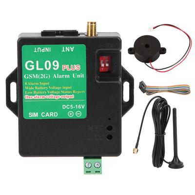 GL09PLUS 8?Ev Güvenliği Depoları için Kanal GSM Alarm 850/900/1800/1900MHz SMS Çağrı Uyarısı
