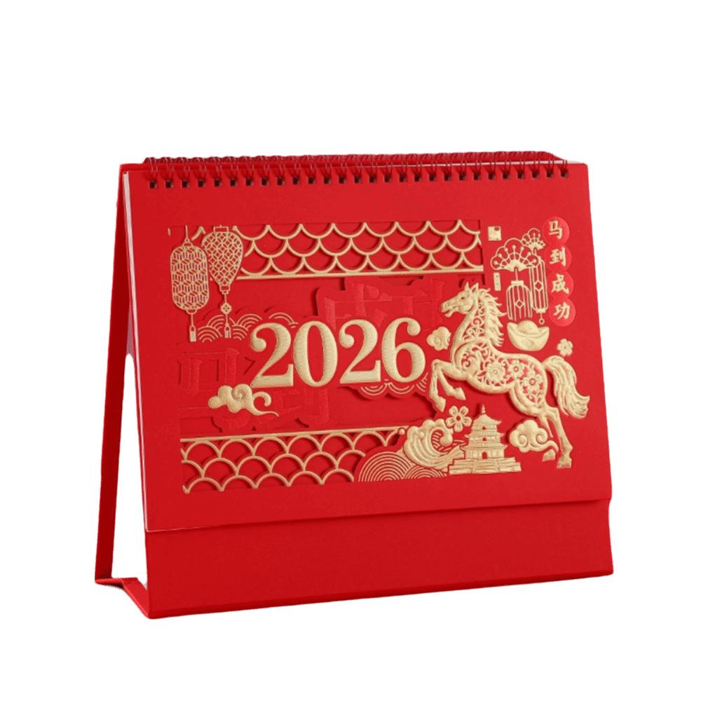 Zodiac Standing Flip Desk Calendar Traditional Desk Planner Festive Calendar Table Calendar  Office