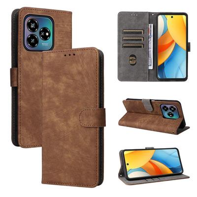 Capa Flip para ZTE Axon 60 Lite/Blade V60 Vita Capa de couro PU Proteção de corpo inteiro com [bloqueio RFID]