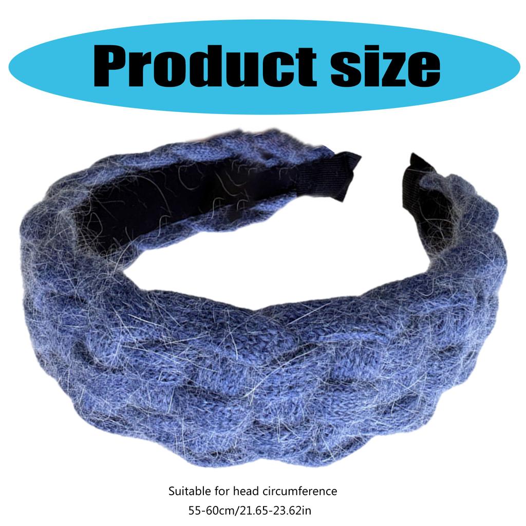 Fashionable Wide Braided Headbands for Women Stylish Headwear Casual Hair Accessories Headpieces for Party Work