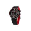 Relógio Masculino de Quartzo Alimentado por Luz com Pulseira de Couro 44mm Mostrador Preto CC3079-11E