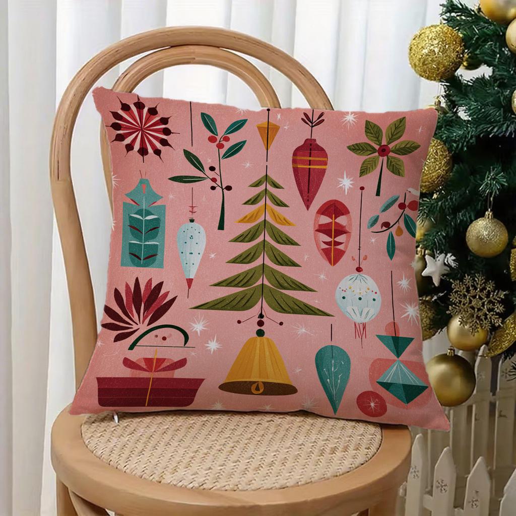 Christmas-Patterned Pillowcases for HomeSuitable for sofa car bedroom decorative cushion cover pillow cover
