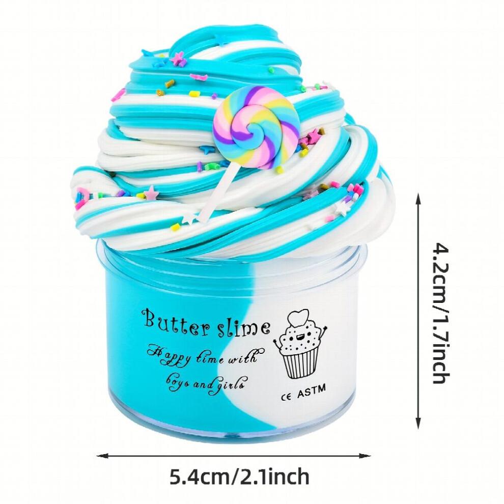 2pcs Cotton Mud Set 1pc And Slime 1pc Pink And Slime