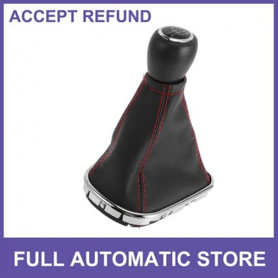 5 Speed Gear Shifter Knob with Cover for Chevrolet Cruze 10-15 Faux Leather