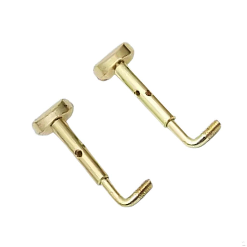 2 Pack 4/4 Violin Chin Rest Screws Alloy Components for Repair