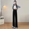 Retro Jeans Women's Autumn and Winter Versatile Straight Loose High Waist Skinny Large Size Mopping Wide Leg Pants Tide