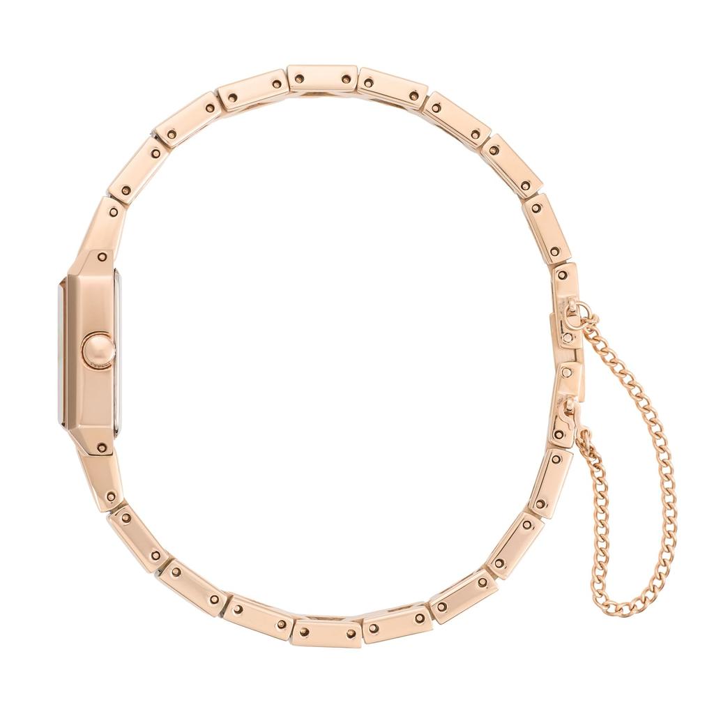 Authorized Dealer Matow Watch Watch Mw005005 Mini Square Rose Gold White [MATOW] Ladies' [Tsuki Seigetsu]