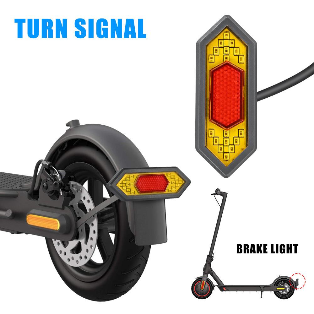 Elektrisk sparkesykkel blinklys baklys bremselys med styrehåndtak Kompatibel for MAX