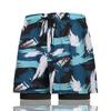 Mens Double-Layer Swim Trunks Quick-Dry Board Shorts Swimming Beach Pool Surfing Water Sports
