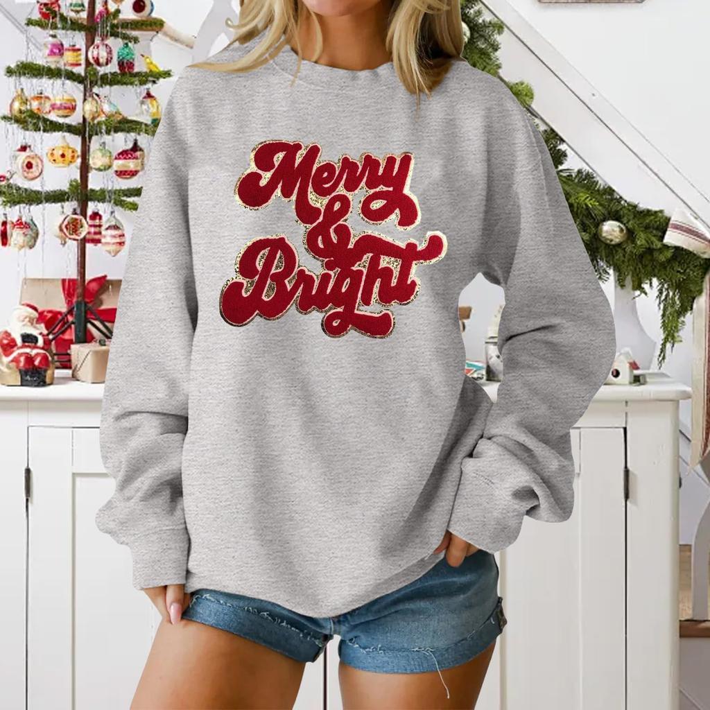 Ladies' Casual And Fashionable Long Sleeved Plush V-tie Pocket Plaid Printed Pullover Top