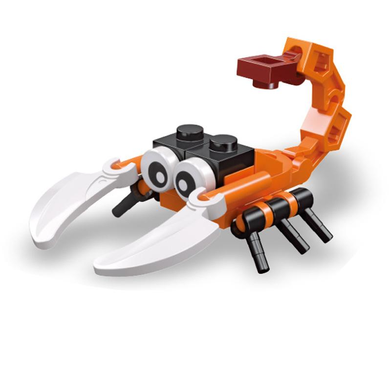 

Развивающие игрушки Строительные блоки Насекомые Гогга Игрушки Кирпичи Бабочка/Стрекоза/Скорпион/Оса/Улитка/Паук и т. д.. Животные Кирпичи Игрушки