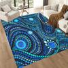 Aboriginal Art Dreamtime Floor Mats for Living Room, Bedroom and Room Decoration Are Suitable for Gifts.