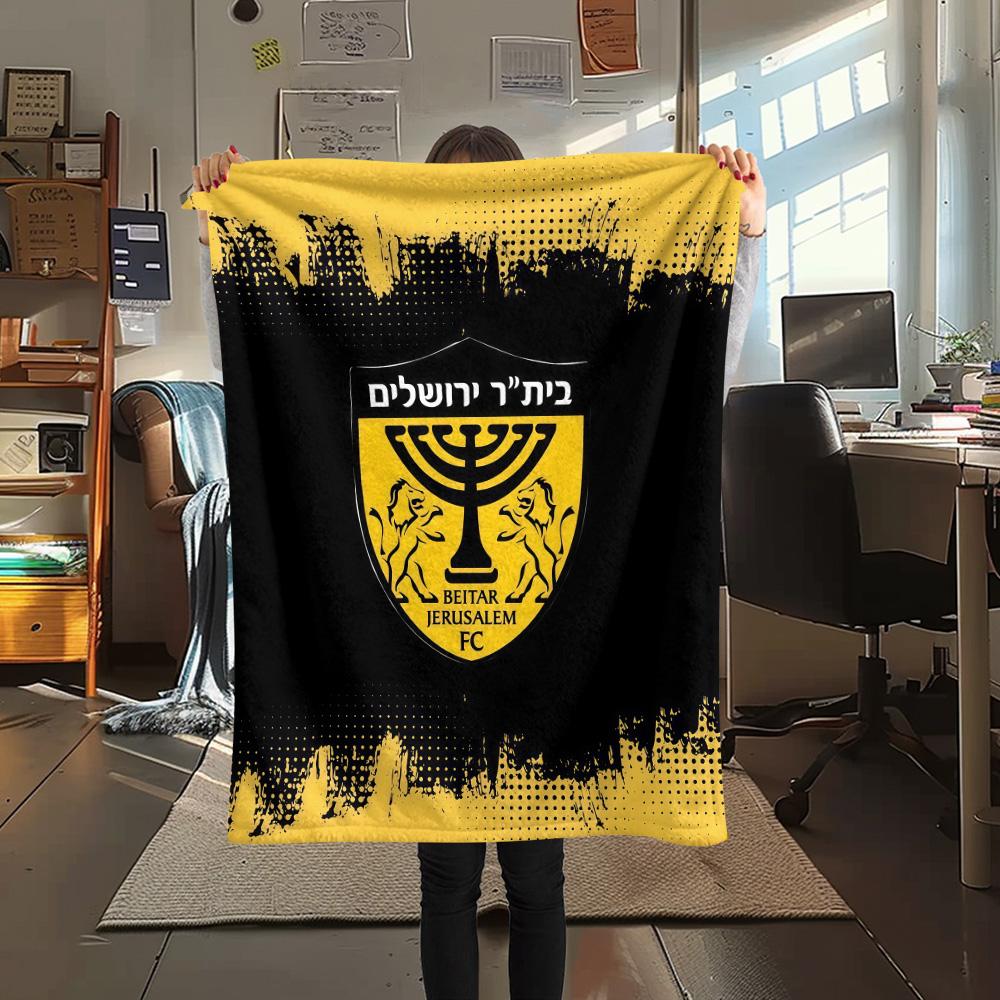 Beitar Jerusalem Flannel Blanket, High quality Comfortable for All Seasons, Home Decor, Warmth and Comfort