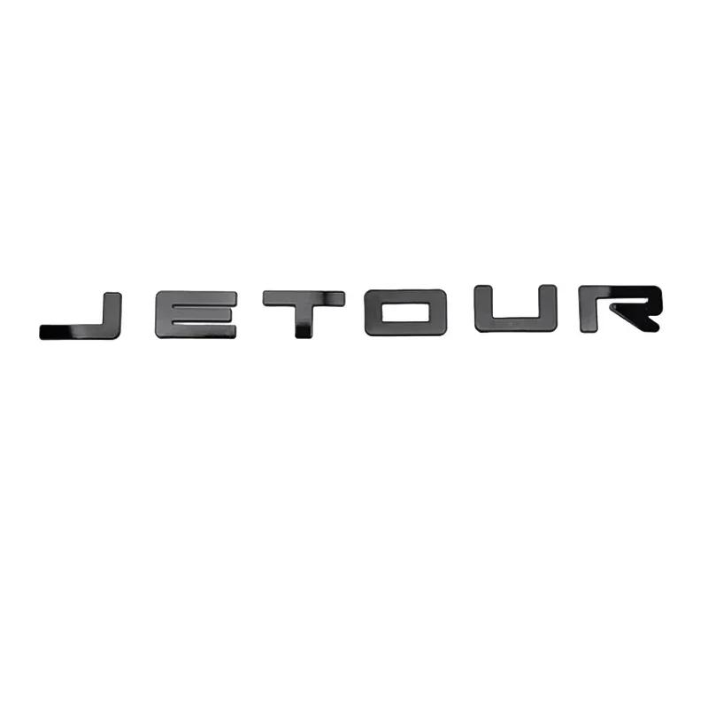 

Car Grille Light Blackened Mark Fit for Jetour Traveller T2 2023 2024 2025 Auto ABS Bright Black Grille Light Letter Mark