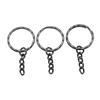 4 Colors 25mm 30mm Lobster Clasp Keychain With Extension Chain Jewelry Findings