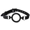 Erotic Gag Mouth Plug with Iron Ring & PU Leather for Couples' Bondage Play