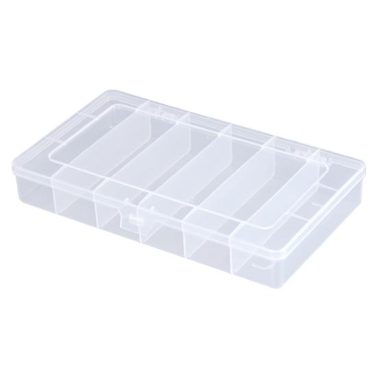 Storage Box Dust Proof Large Capacity 6 Grids Jewelry Display Storage Organizer for Travel