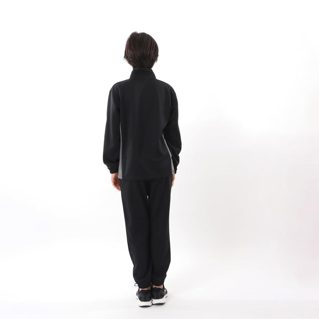 Champion Long Sleeve Jersey Top and Bottom Script Training Basic Size 130 Kids' Set, 2-Piece Set, Quick-Drying, Logo, Suit, Sports, CK-ZSW01, Black,