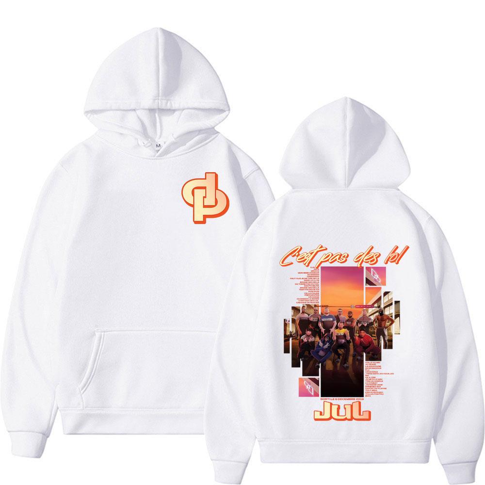 Rapper Jul Music Album World Tour 2025 Cover Sweatshirt Men's Vintage Classic High Quality Hoodies Harajuku Fashion Loose Hoodie