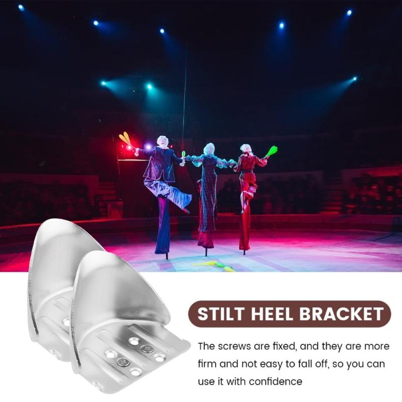 2 Pack Drywall Stilt Heel Brackets with Adjustable Positions for Multiple Use In High Wall Painting and Construction