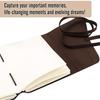 Handcrafted Leather Cover Classic Vintage Design Writing Diary Notebook Journal Planner Unruled Notepad Sketchbook