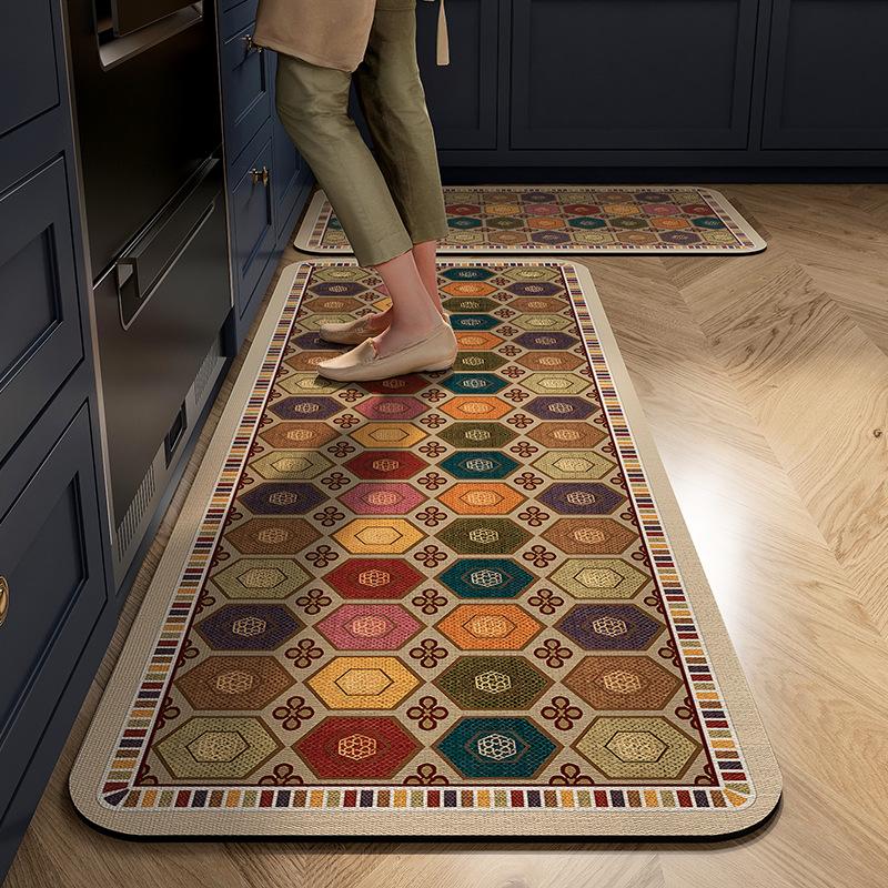 

Коврики для кухни Diatom Mud — маслостойкие, противообрастающие, моющиеся, режущиеся и устойчивые к грязи 50x120cm