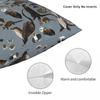 Old World Otters Square Pillowcase Polyester Linen Velvet Printed Zip Decor Bed Cushion Cover 45X45