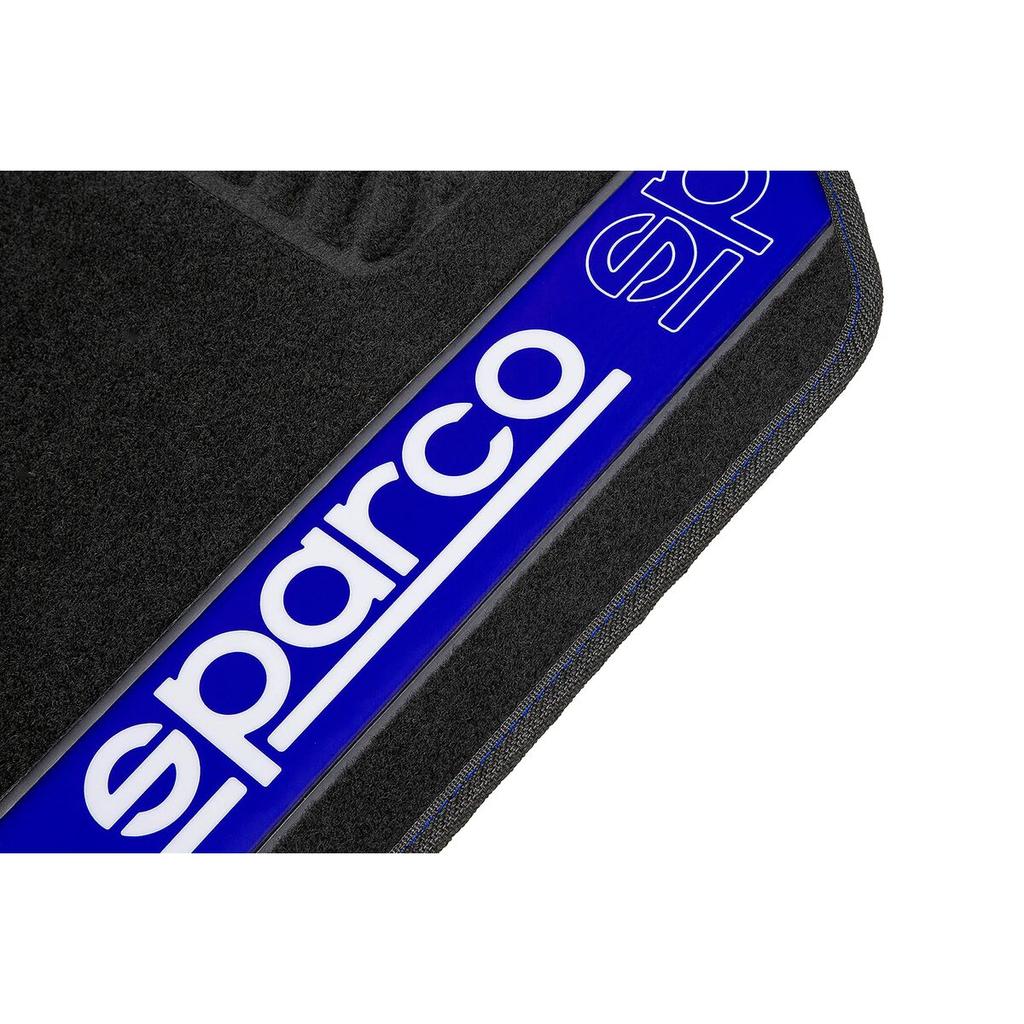 Sparco F510 Car Mat Set Universal Carpet Black Blue 4 Pieces