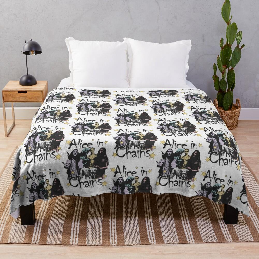 Alice In Chains Band Throw Blanket