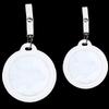 Protective Round Badge Case 58/75Mm Waterproof Transparent Window Display Bag With Hangable Fan Supplies 1/2 Pcs