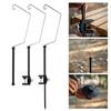 Light Weight Folding Lanterns Stand Suit Outdoor Lamp Post Hanging Light Hold for Campers and Picnics Enthusiasts
