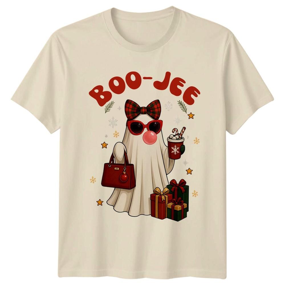 BooJee Christmas Holidays Ghost Unisexs TShirt Unisexs Graphic Tee
