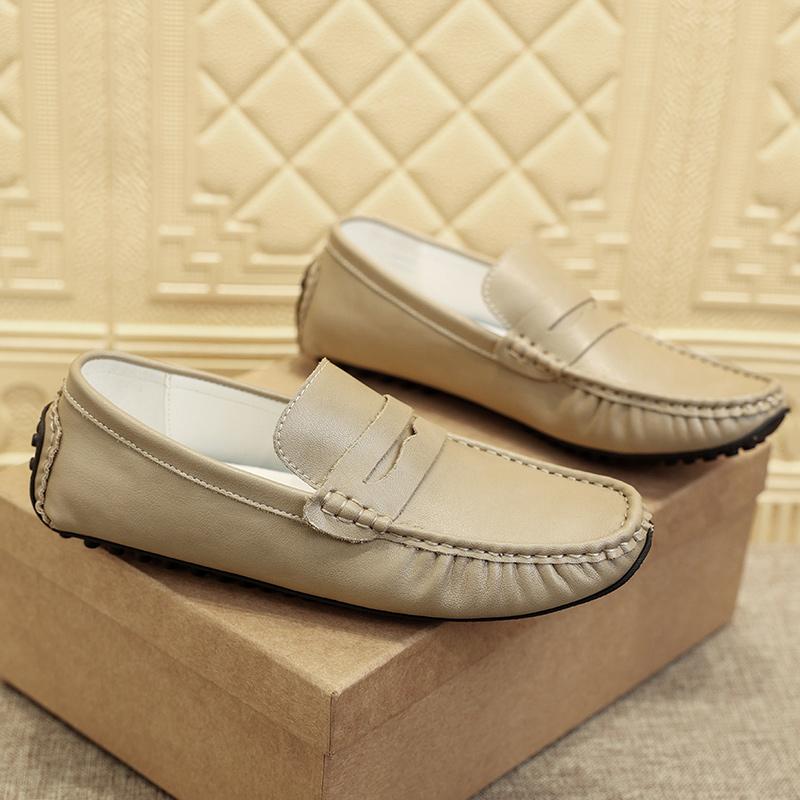 Fashion Comfort Loafers Man Shoes Soft Sole Genuine Leather Luxury Brand  Drive Comfy Slip-on Classic Footwear Boat Shoes for Men Spring