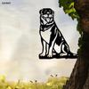 Metal Rottweiler Silhouette Garden Home Decor Gift