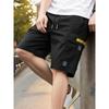 Men'S Summer Multi-Pocket Cargo Shorts, European Size Casual Shorts, Outdoor Sports Shorts, Fabric, Drawstring Waistband