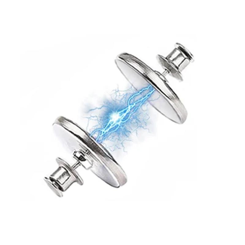 

1-8pair Curtain Magnetic Buttons Nail Free Detachable Window Magnet Buckle Adjustment Curtains Clips Household Accessories 17mm