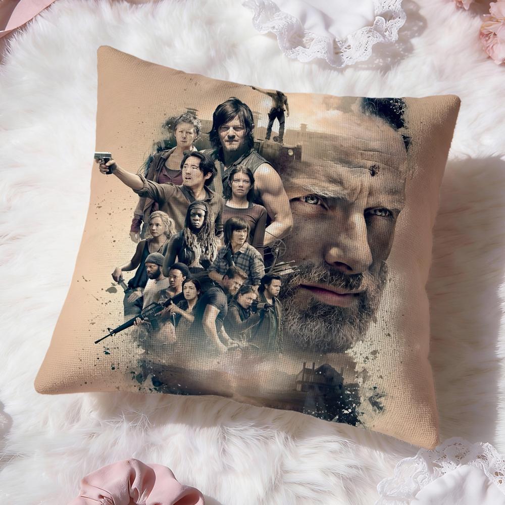 The W-walking dead Cushion Cover Premium Comfort Reversible Pillow Cove -Two in One Design for Any Room & Car Interior